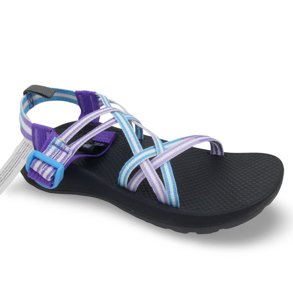 Chaco Strap Sandals Kids Youth Size US 6 Blue Purple Slip On Adjustable